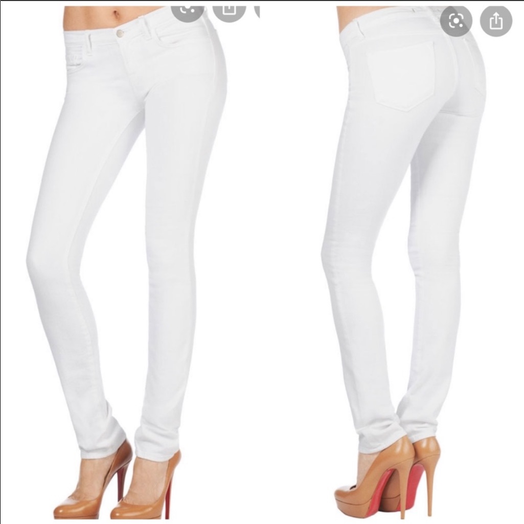 J Brand 912 White Skinny Jeans 24 J Brand 912 White Skinny Jeans 24
